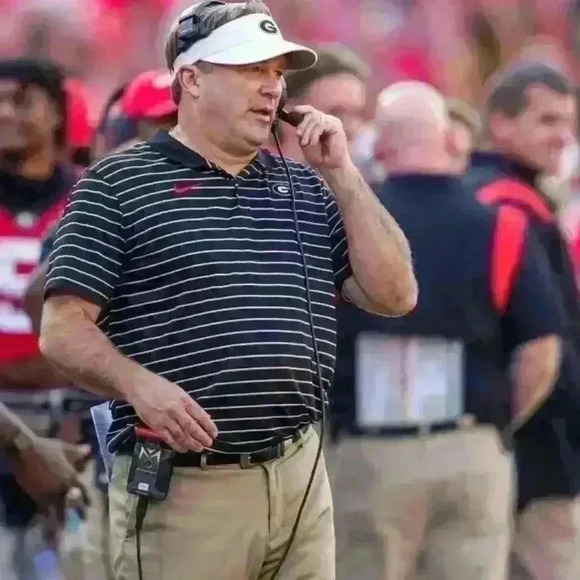 Nike Georgia Bulldogs UGA Team Issue Coach Kirby Smart Polo Shirt Mens NEW - Picture 2 of 11